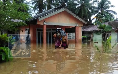 Ratusan Rumah di Kabupaten Bolmut Terendam Banjir