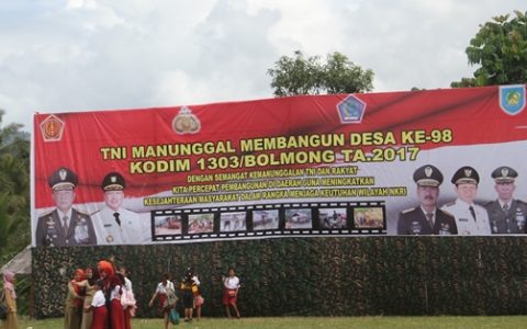 TMMD ke 98 di Bolmong Dipusatkan di Kecamatan Bilalang