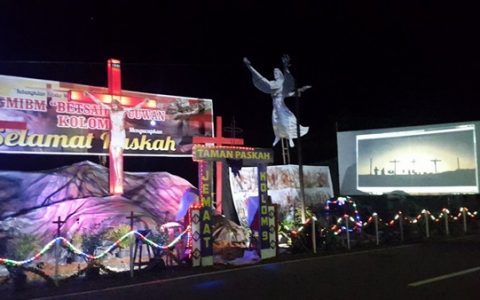 Umat Kristiani di Dumoga Bersatu Sambut Paskah Dengan Sukacita