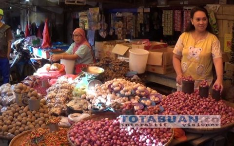 Harga Bawang Putih di Pasar Tradisional Kotamobagu Naik Hingga 50 Perkilo