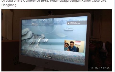 Pemkot Kotamobagu Mulai Uji Coba Video Conference