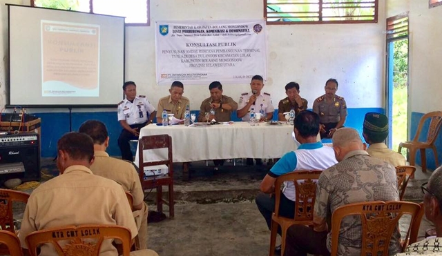 Konsultasi Publik dari Dihubkominfo dan BLH terkait rencana pembangunan terminal tipe A