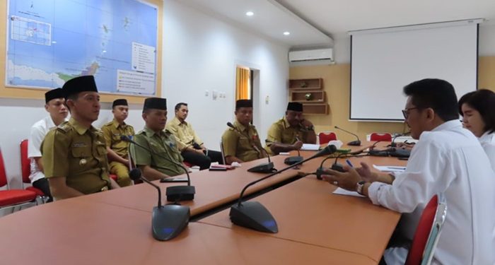 Sambangi Kantor Balai Sungai, Bupati Bolsel Minta Perbaikan Sarana Infrastruktur