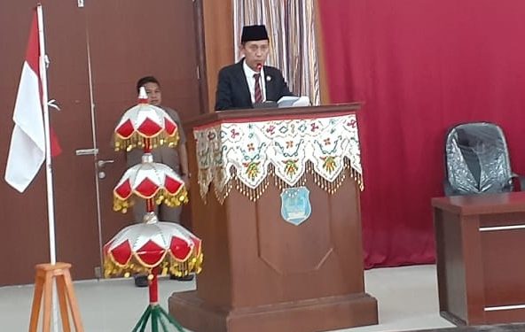 Bupati Bolsel Sampaikan Rancangan KUA-PPAS APBD Tahun Anggaran 2020 di  Paripurna DPRD