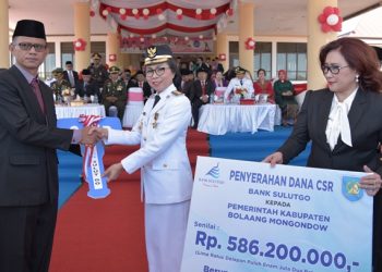 BSG Serahkan Dana CSR Senilai 586 Juta ke Pemkab Bolmong