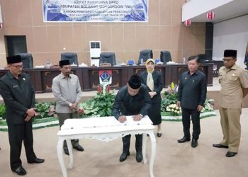 Fraksi di DPRD Boltim Setuju Ranperda APBDP Tahun Anggaran 2019