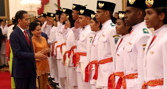 Selamat, Alim Arsad Siswa Asal Bolsel Dikukuhkan Presiden Joko Widodo Bersama 68 Pasukan Paskibraka Lainnya