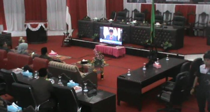Paripurna Mendengarkan Pidato Presiden di DPRD Kotamobagu Hanya Dihadiri 16 Anggota Wakil Rakyat