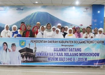 Bupati Bolmong Jemput Rombongan Jamaah Haji