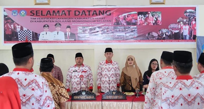 Pemkab Bolsel Terima Tim Verifikasi Kabupaten Sehat