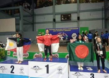 Vanesa Muaya Siswi Asal Botim Raih Medali Emas di Kejuaraan Karate di Filipina