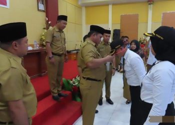 Wabup Bolsel Deddy Abdul Hamid saat membuka Diklatsar beberapa waktu lalu