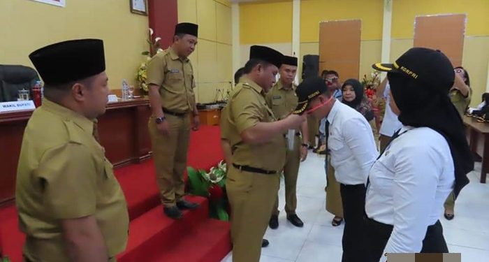 Wabup Bolsel Deddy Abdul Hamid saat membuka Diklatsar beberapa waktu lalu