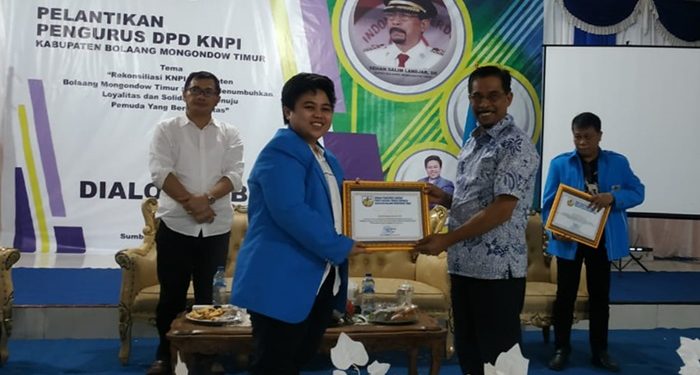 Amalia Ramadhan S Landjar Dilantik Ketua KNPI Boltim