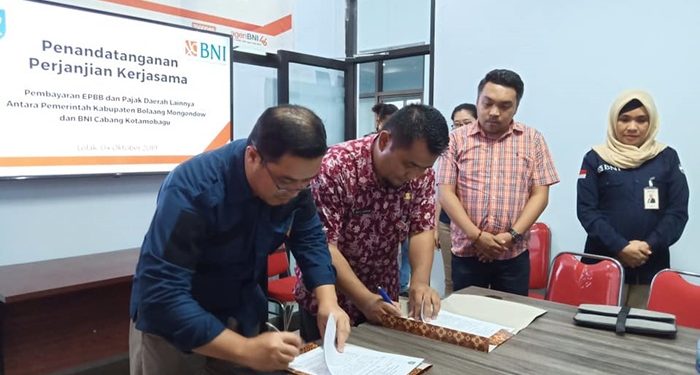 Pemkab Bolmong dan BNI Permudah Warga Bayar Pajak