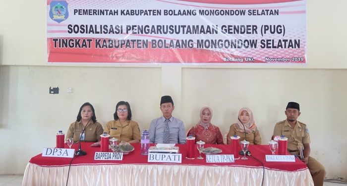 Buka Sosialisasi PUG, Iskandar Berharap Bolsel Bisa Raih Penghargaan P2T