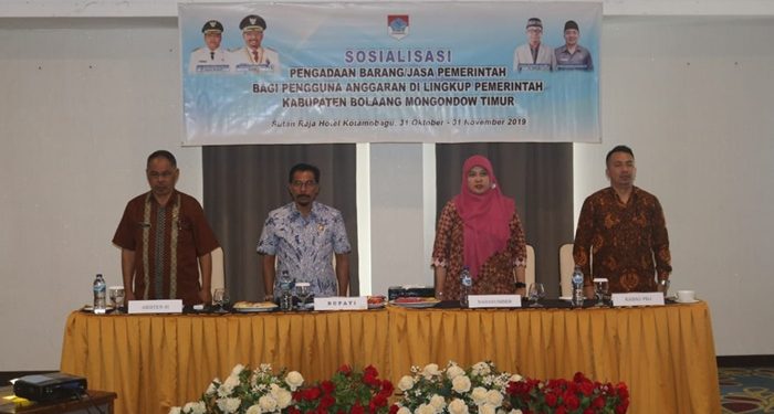 Ini Pesan Bupati Boltim Saat Membuka Sosialisasi Pengadaan Barang Jasa