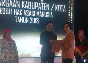 Bolmong Dapat Penghargaan Sebagai Kabupaten Peduli HAM