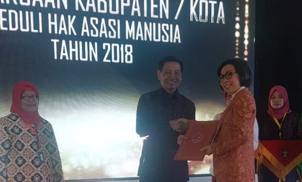 Bolmong Dapat Penghargaan Sebagai Kabupaten Peduli HAM
