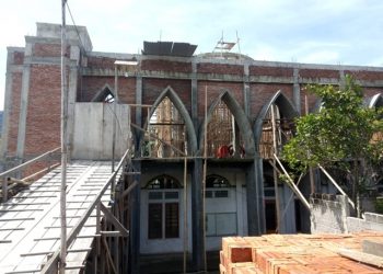Warga Desa Modayag II Swadaya Bangun Masjid