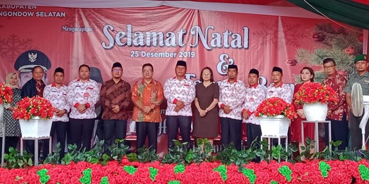 Pemkab Bolsel dan Pemprov Sulut Menggelar Perayaaan Pra Natal Bersama
