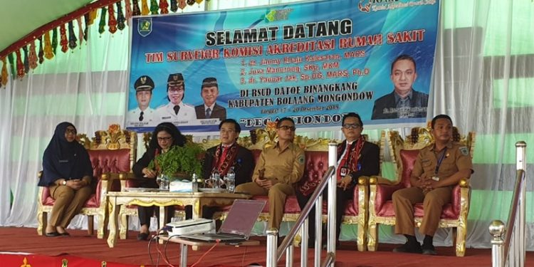 Pemkab Bolmong Sambut Tim Surveyor RSUD Datoe Binangkang