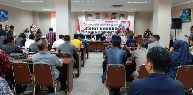 DPRD Boltim Ikut Rakor Badan Kehormatan di DPRD Sulut