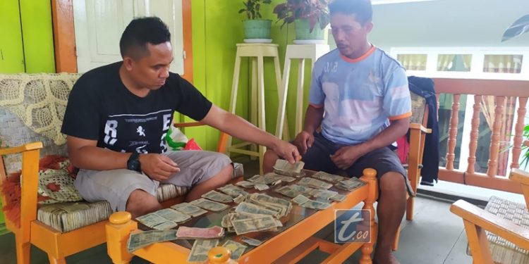 Warga Kopandakan Temukan Uang Kertas Cetakan Tahun 1950