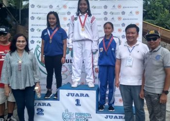 Najwa Mokoginta Atlet Selam Bolmong Sumbang Dua Medali Emas di Porprov Sulut 2019
