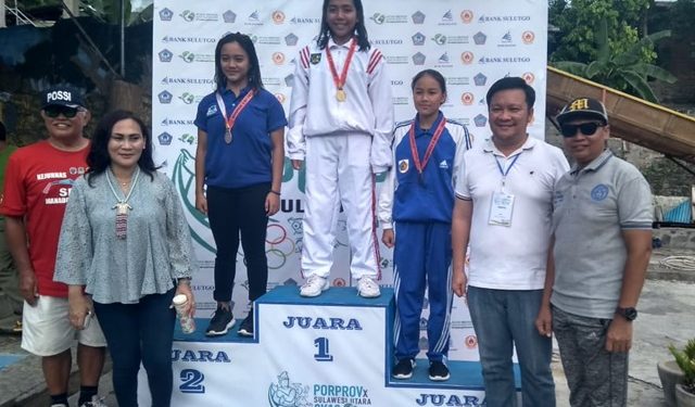 Najwa Mokoginta Atlet Selam Bolmong Sumbang Dua Medali Emas di Porprov Sulut 2019