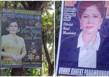 Kesbangpol Bolmong: Baliho Milik Vonnie dan CEP Tak Berizin