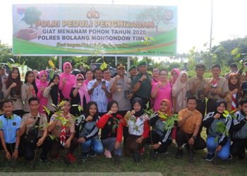 Pemkab dan Polres Boltim Peduli Penghijauan