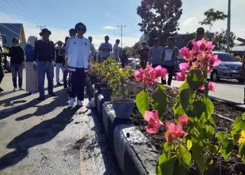 Bugenvil dan Tabebuya Percantik Wajah Ibukota Bolmong