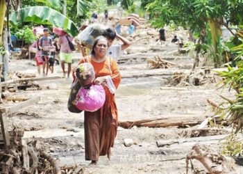 Warga Korban Banjir di Tiga Desa di Bolmong Butuh Pakaian dan Air Bersih