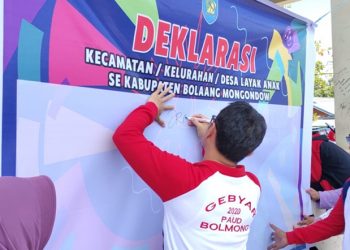 Bolmong Deklarasi Kecamatan Layak Anak