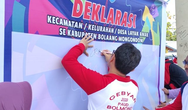 Bolmong Deklarasi Kecamatan Layak Anak