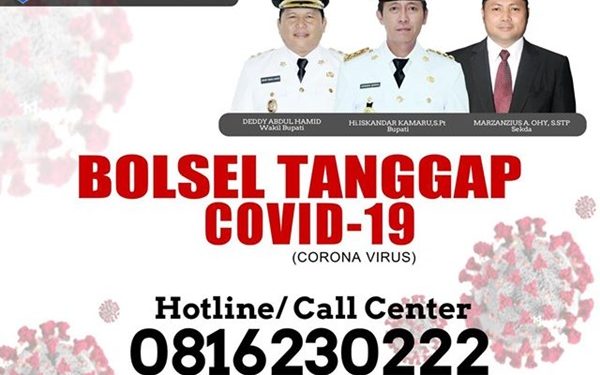 Pemkab Bolsel Buka Layanan Call Center Terkait Penanganan Covid 19