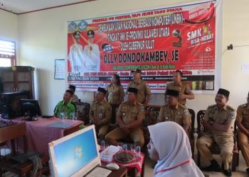 Wabup Bolsel Teleconference Detik-Detik Pembukaan Ujian Nasional