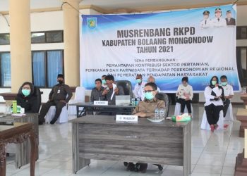 Bupati Bolmong Buka Musrenbang RKPD 2021 Melalui Video Confrence