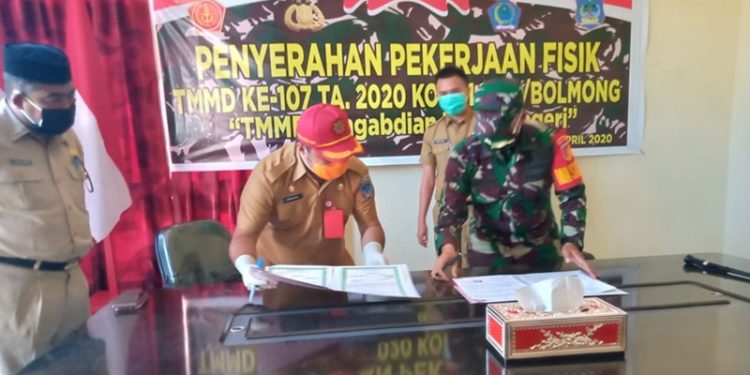 Program TMMD ke 107 di Bolsel Sukses