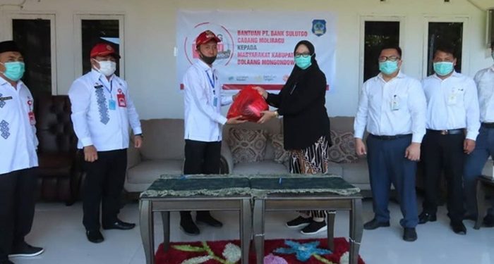 Pemkab Bolsel Terima 500 Paket Bantuan dari Bank SulutGo