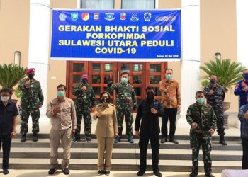 Yasti Dampingi Forkopimda Sulut Serahkan Bantuan