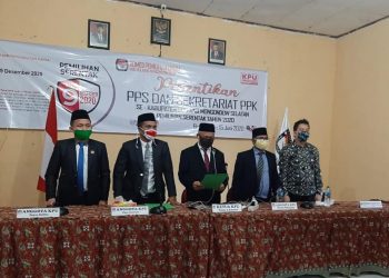 Lanjutkan Tahapan PIlkada, KPU Bolsel Lantik PPS