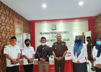 Jajaran Bawaslu Bolsel Berkunjungi ke Kantor Kejari Kotamobagu