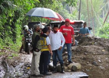 Herson Gandeng BPJN Tinjau Kerusakan  Dampak Banjir di Bolsel