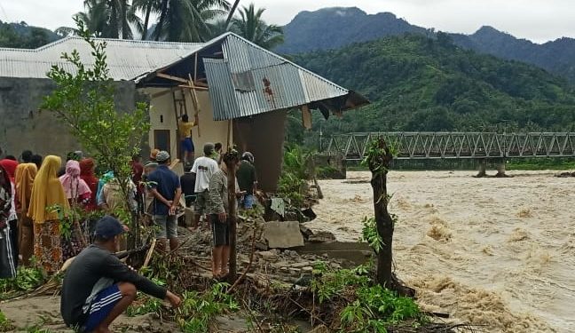 Kembali Banjir Terjang Rumah Warga di Bolsel