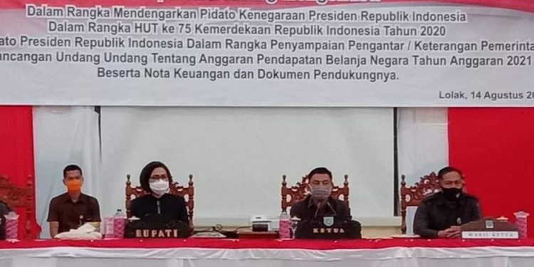 DPRD Bolmong Gelar Paripurna Pidato Presiden