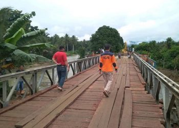 Yasti Penuhi Janjinya. Jembatan Darurat Kosio Kini Mulai Difungsikan