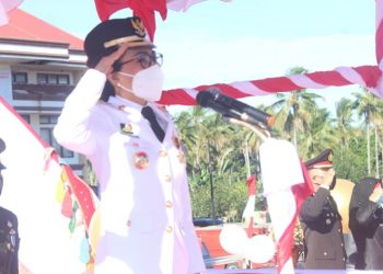 Upacara Memperingati HUT ke-75 Kemerdekaan RI di Bolmong Berlangsung Khidmat