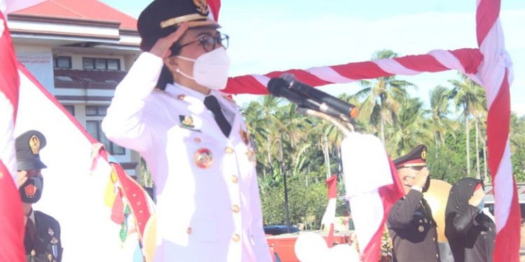 Upacara Memperingati HUT ke-75 Kemerdekaan RI di Bolmong Berlangsung Khidmat